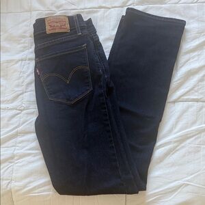 Levi's 724 Midnight Indigo High Rise Straight Demin